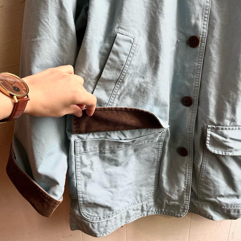 【古着】 L.L.Bean ハンティングジャケット ブルー 水色