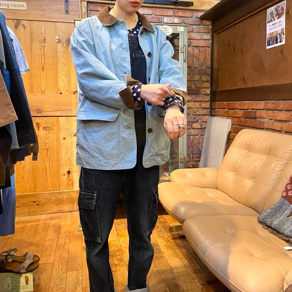 【古着】 L.L.Bean ハンティングジャケット ブルー 水色