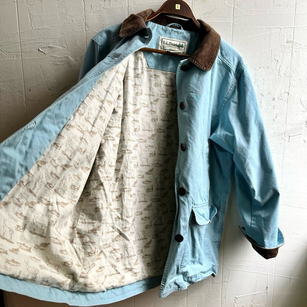 【古着】 L.L.Bean ハンティングジャケット ブルー 水色