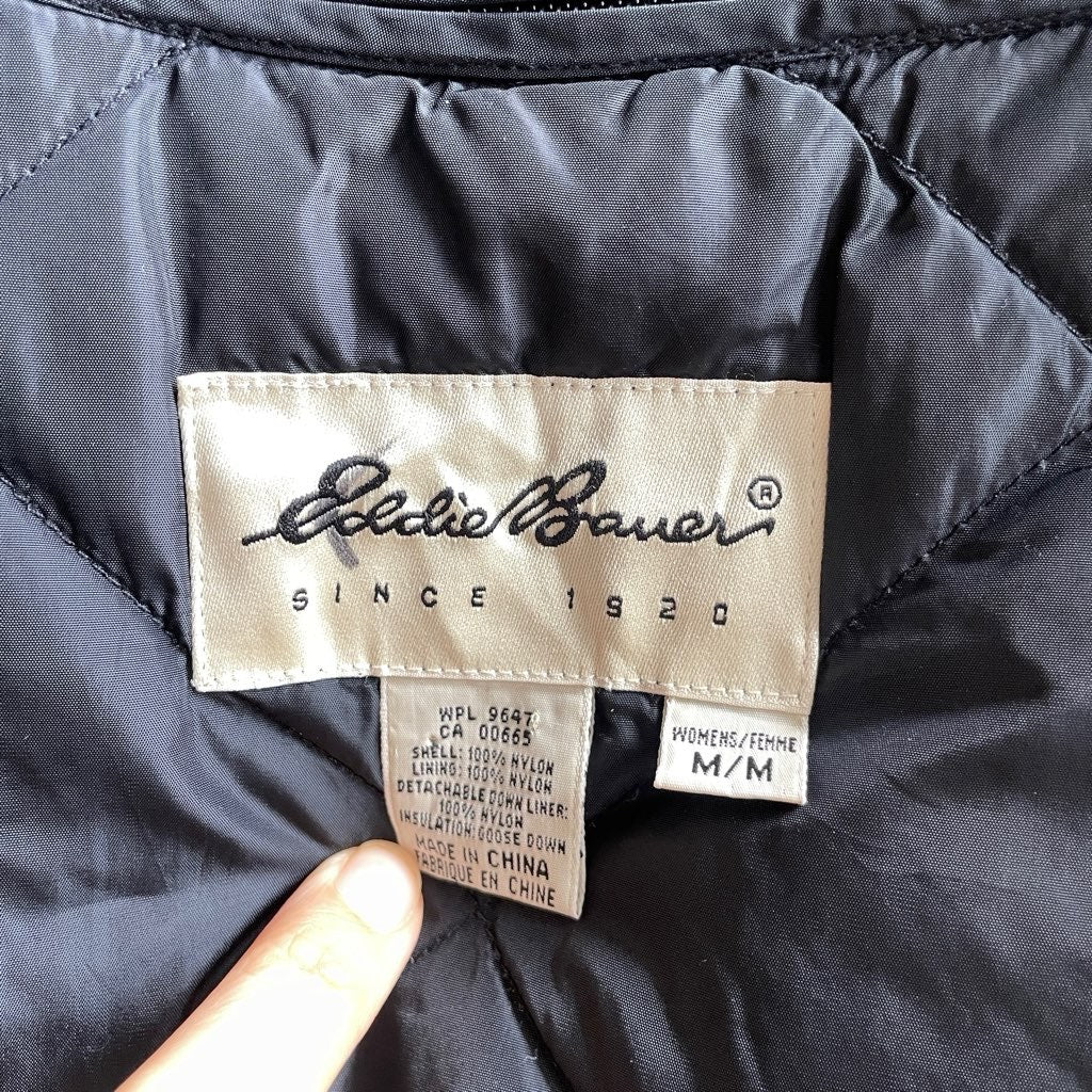 【古着】90s エディーバウアー / Eddie Bauer ダウンジャケット ブラック アウター