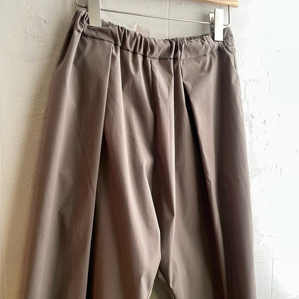 【古着】ミズイロインド / mizuiro ind パンツ グレー ハイウエスト ワイドパンツ タックパンツ 未使用