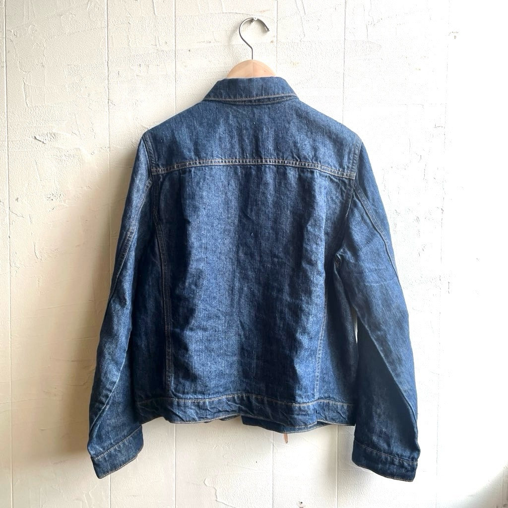 【古着】ネストローブ / nest Robe リネンデニムジャケット 麻ジャケット