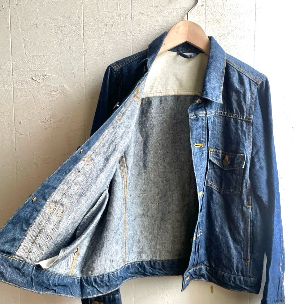 【古着】ネストローブ / nest Robe リネンデニムジャケット 麻ジャケット