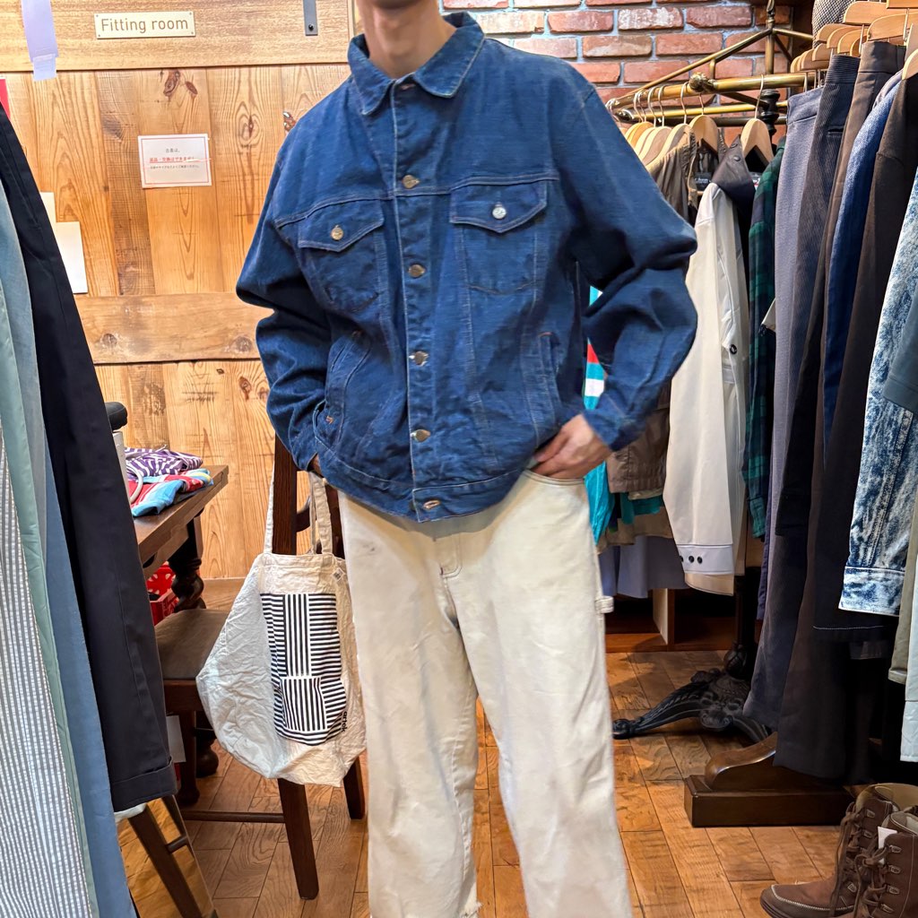 【古着】90's デニムジャケット Gジャン