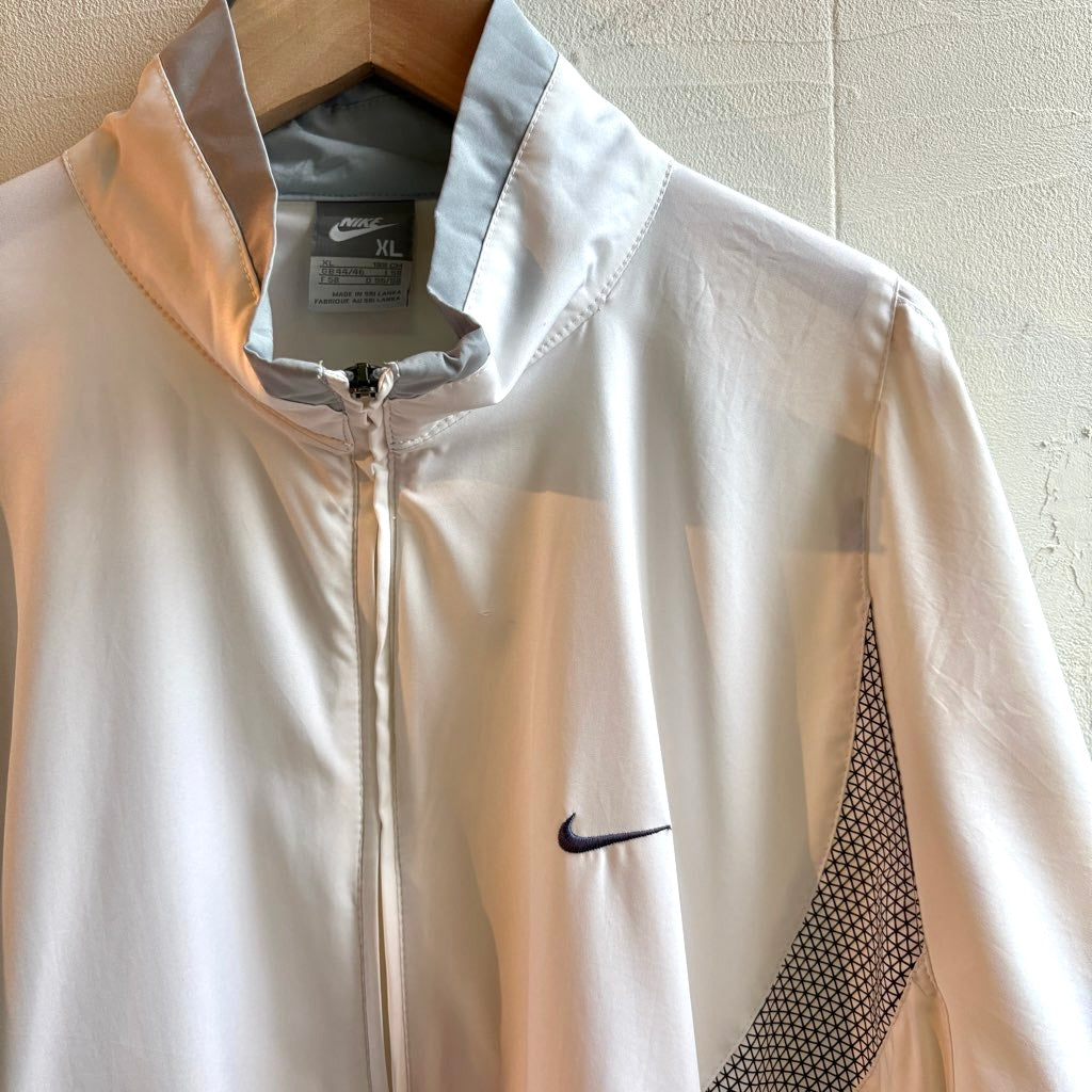 【古着】00's ナイキ / NIKE SHOX ナイロンジャケット ホワイト トラックジャケット