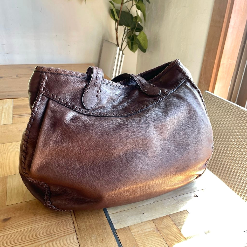 【古着】 ラルフローレン / RALPH LAUREN レザーバッグ トートバッグ 保存袋付き