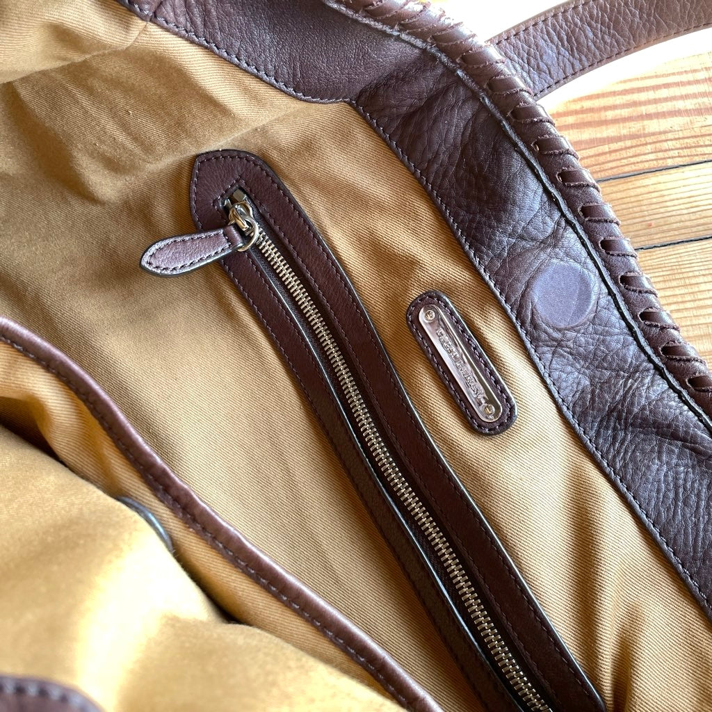 【古着】 ラルフローレン / RALPH LAUREN レザーバッグ トートバッグ 保存袋付き