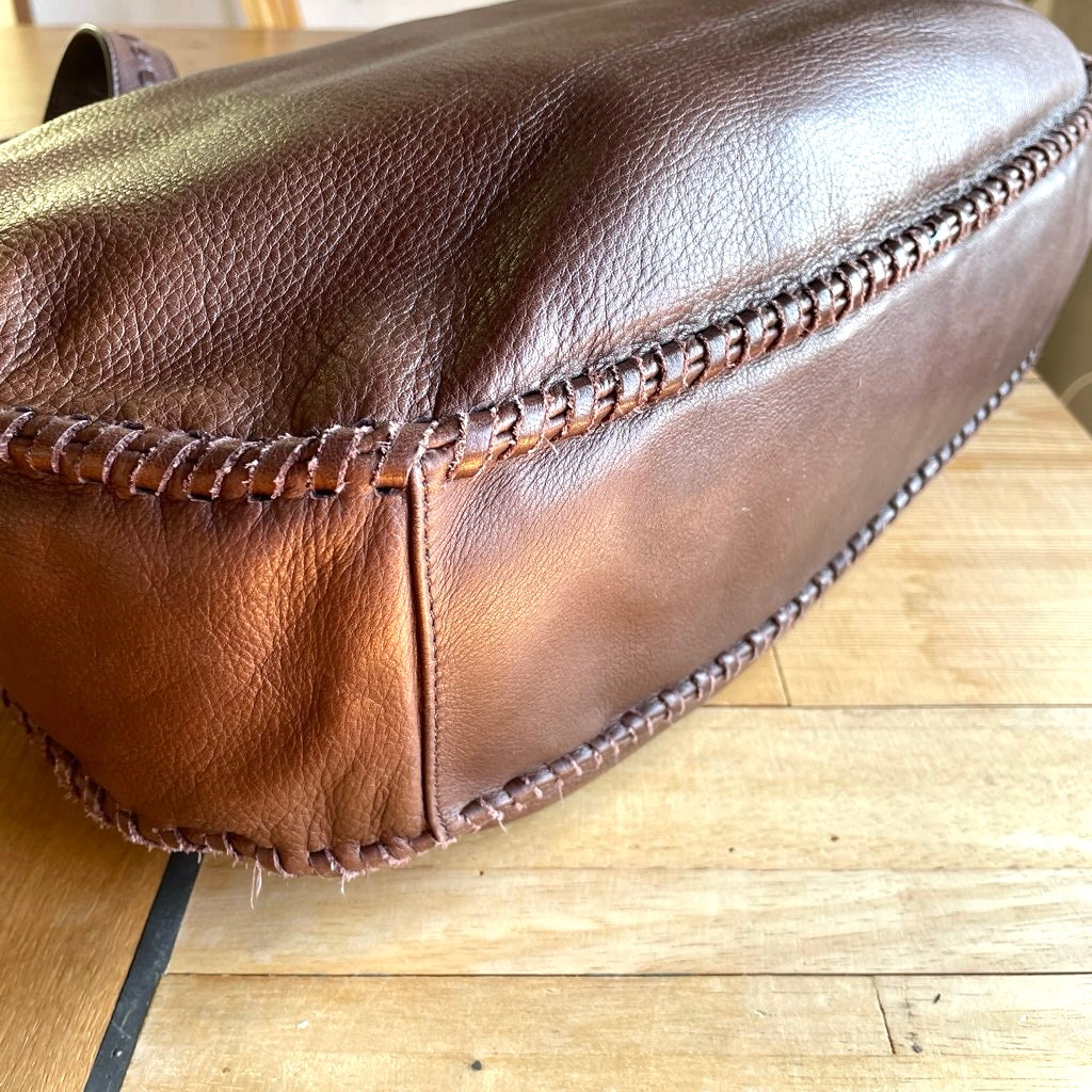 【古着】 ラルフローレン / RALPH LAUREN レザーバッグ トートバッグ 保存袋付き