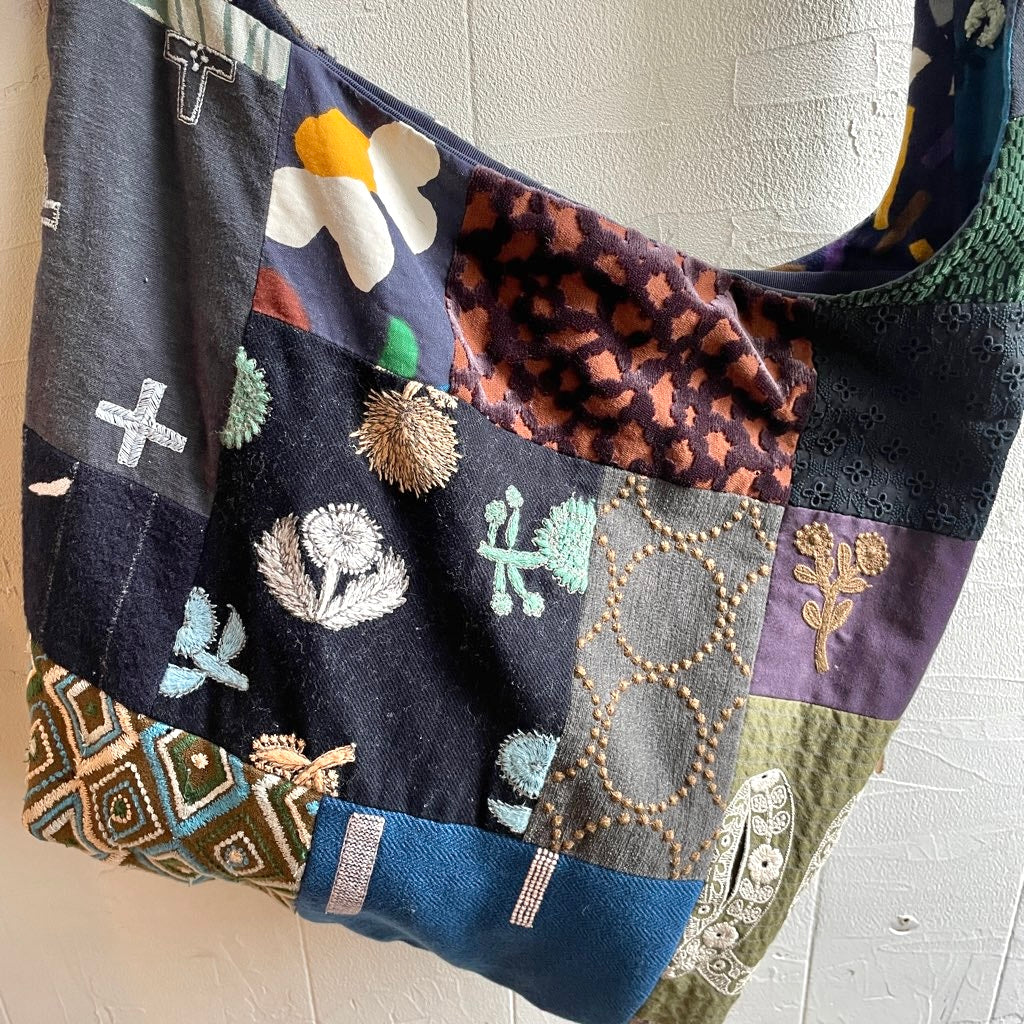 【古着】ミナペルホネン / mina perhonen piece, bag / ピースバッグ ショルダーバック ミックス