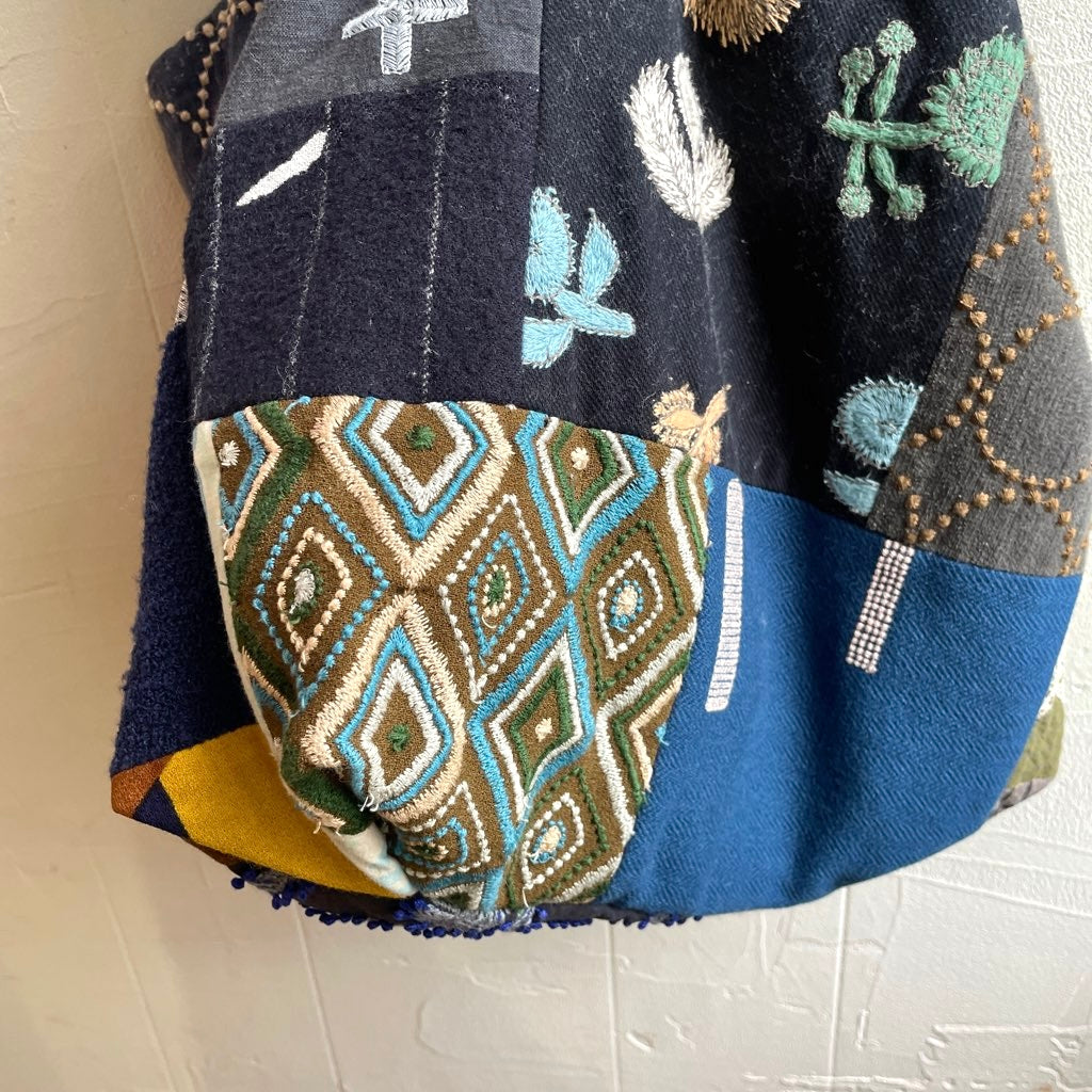 【古着】ミナペルホネン / mina perhonen piece, bag / ピースバッグ ショルダーバック ミックス