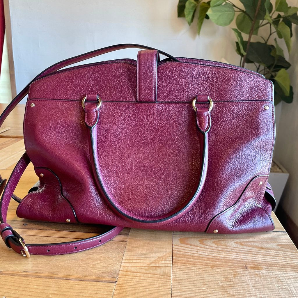 【古着】コーチ / COACH マーサーサッチェル 2WAYバッグレザーバッグ ボルドー ハンドバッグ ショルダーストラップ付
