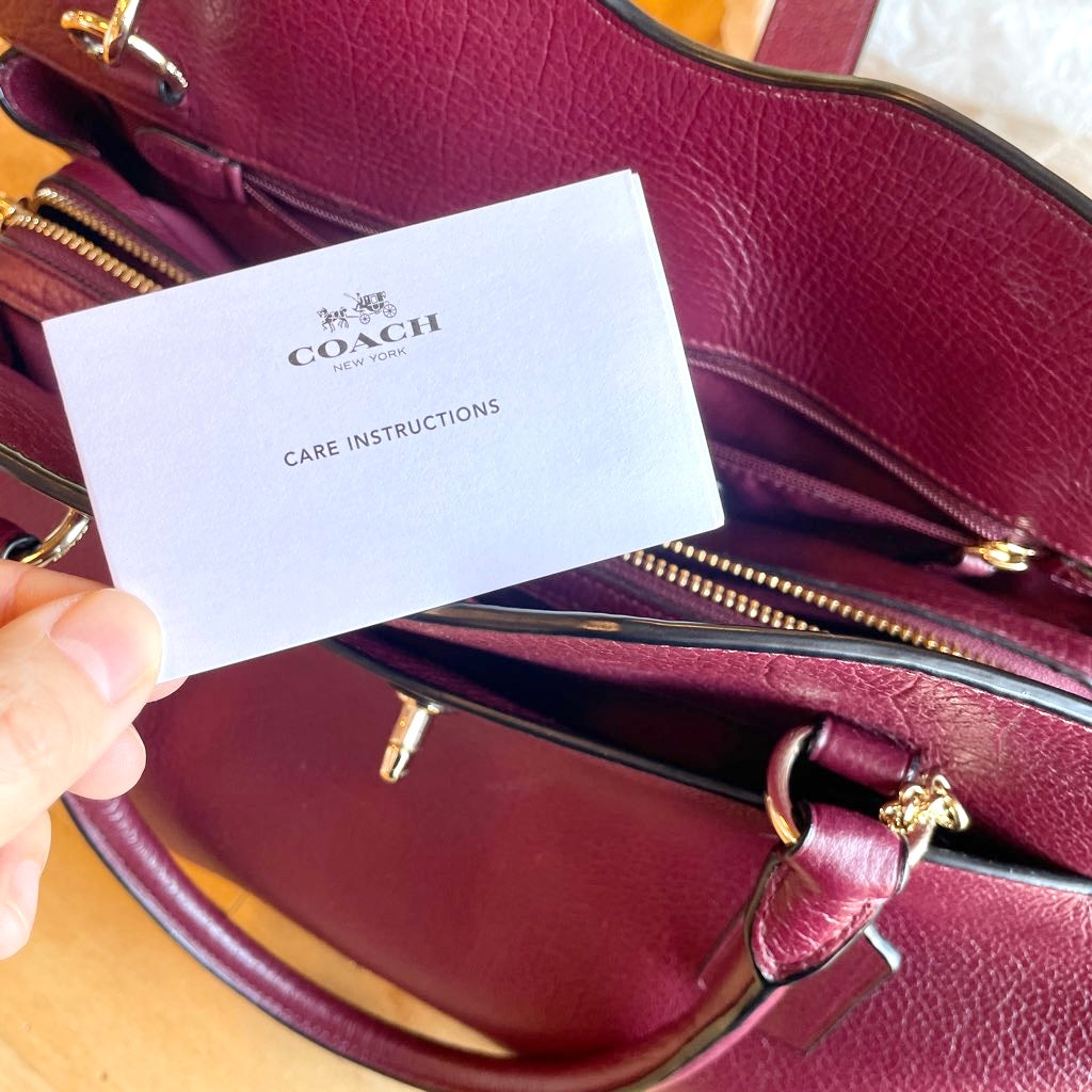 【古着】コーチ / COACH マーサーサッチェル 2WAYバッグレザーバッグ ボルドー ハンドバッグ ショルダーストラップ付