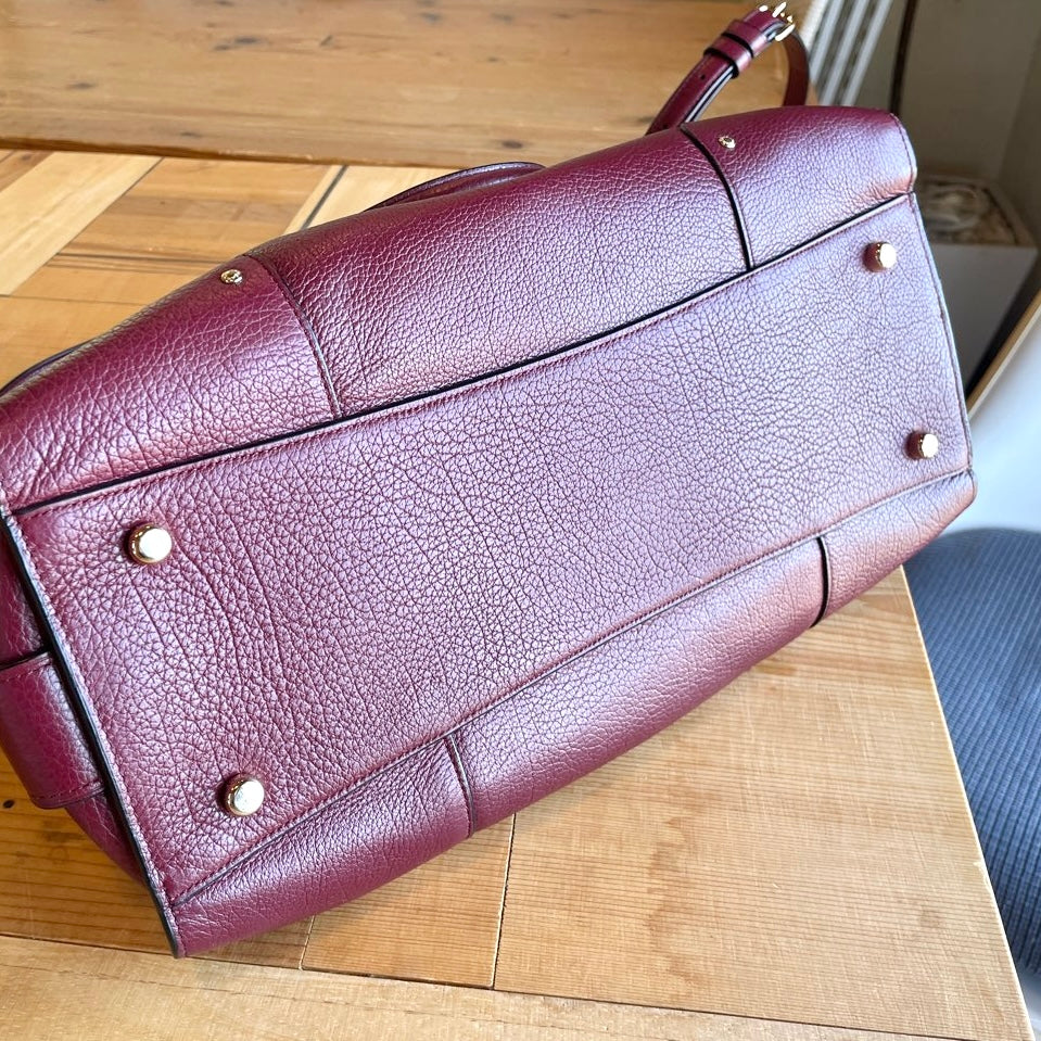 【古着】コーチ / COACH マーサーサッチェル 2WAYバッグレザーバッグ ボルドー ハンドバッグ ショルダーストラップ付