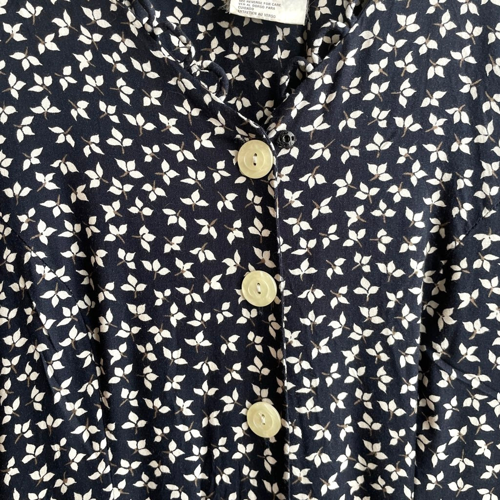 【古着】80s ヴィンテージ フラワーパターン ワンピース レディース 花柄