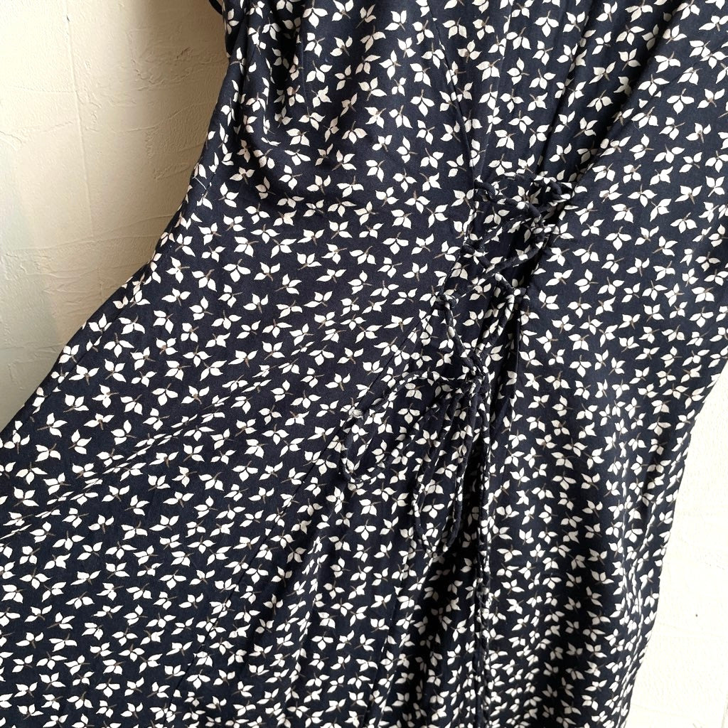 【古着】80s ヴィンテージ フラワーパターン ワンピース レディース 花柄