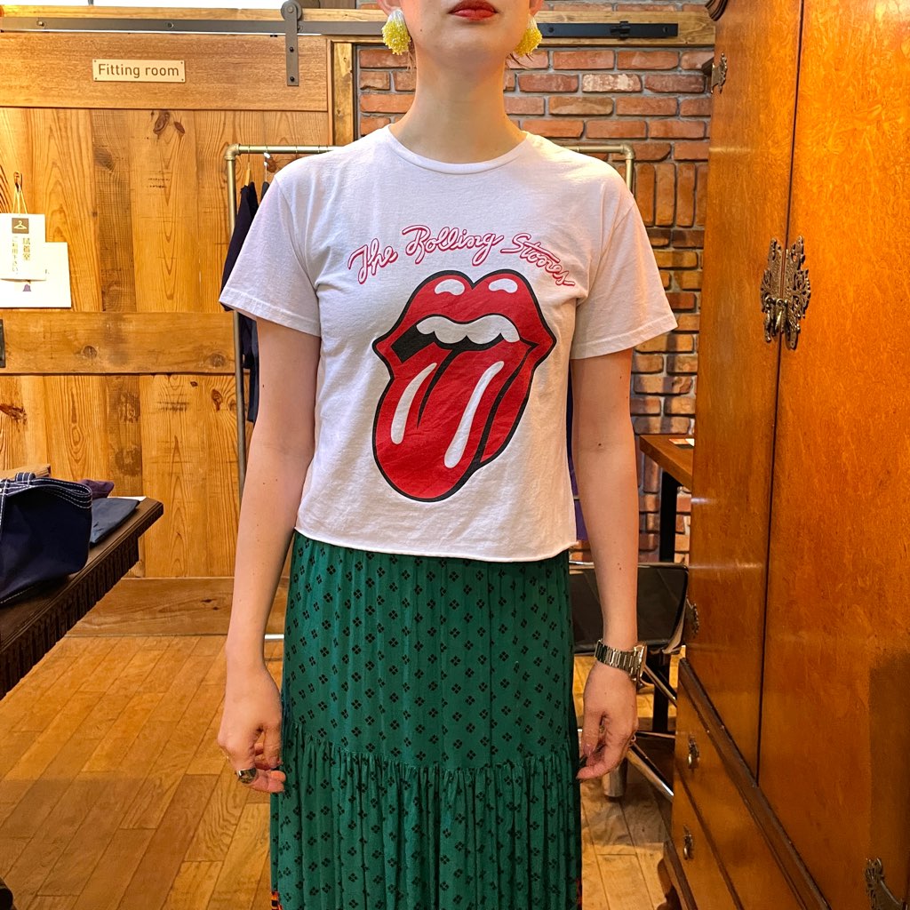 【古着】ザ・ローリングストーンズ / The Rolling Stones カットオフ グラフィック Tシャツ ロックT