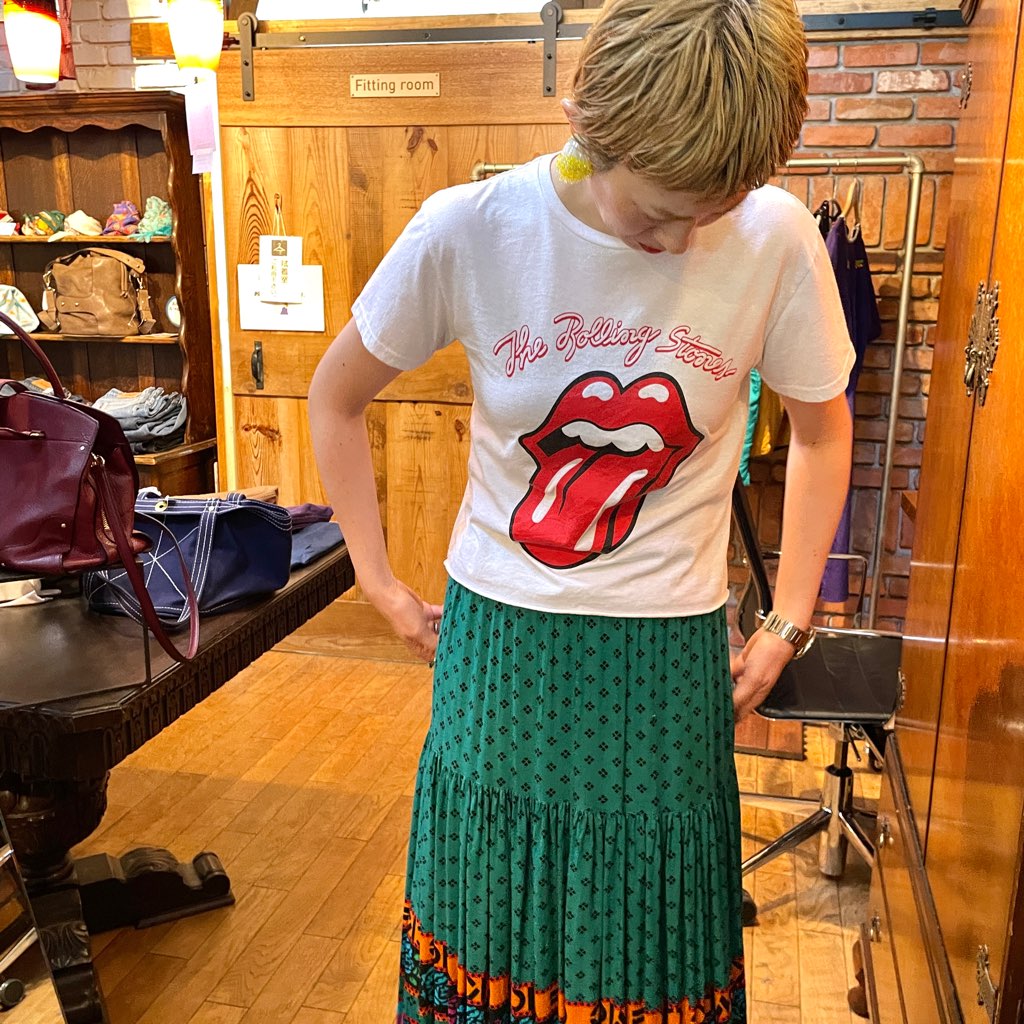 【古着】ザ・ローリングストーンズ / The Rolling Stones カットオフ グラフィック Tシャツ ロックT