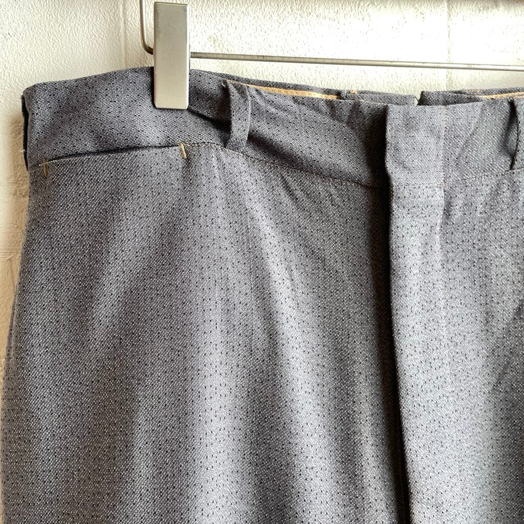【古着】50s ヴィンテージパンツ グレー TALONジップ スラックスパンツ