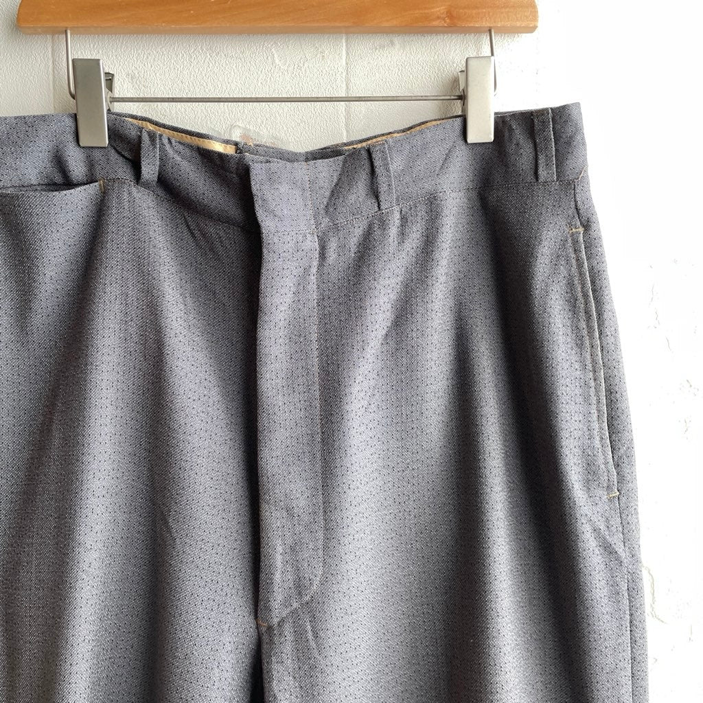 【古着】50s ヴィンテージパンツ グレー TALONジップ スラックスパンツ