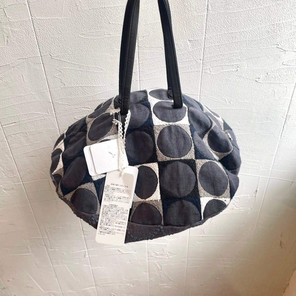 【古着】ミナペルホネン / mina perhonen ピザバッグ pizza bag パーロ×タンバリン / pallo × tambourine 未使用品