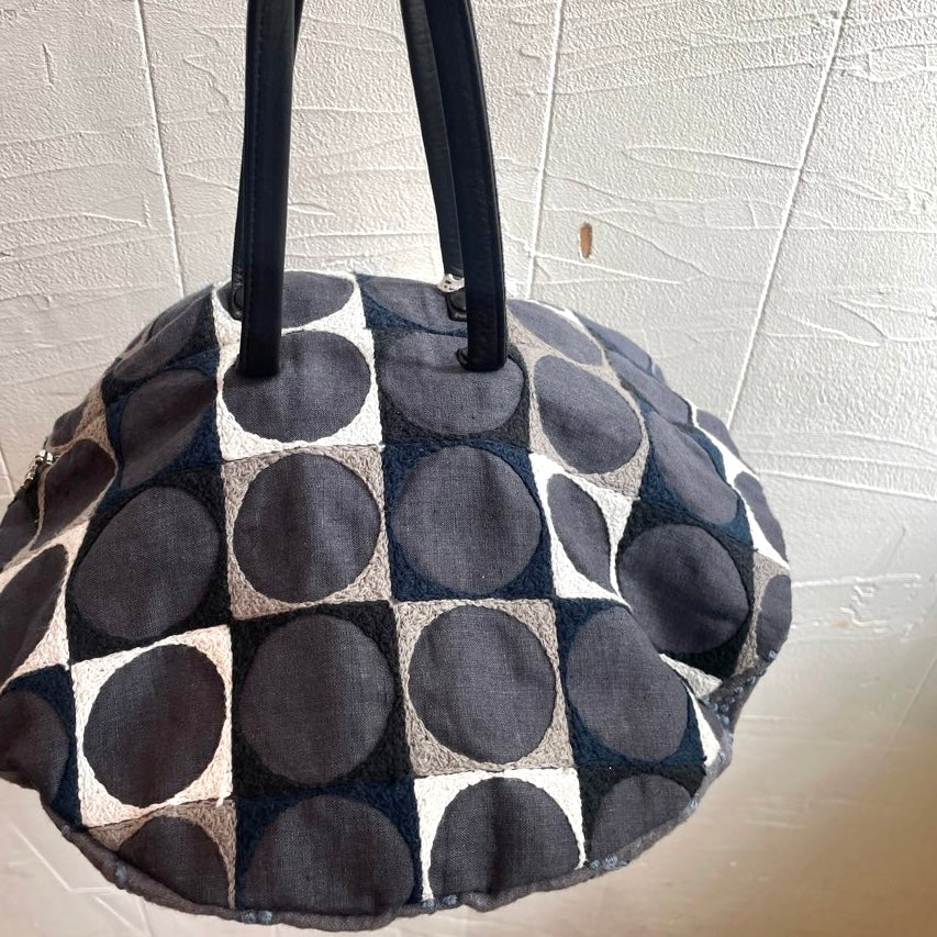 【古着】ミナペルホネン / mina perhonen ピザバッグ pizza bag パーロ×タンバリン / pallo × tambourine 未使用品