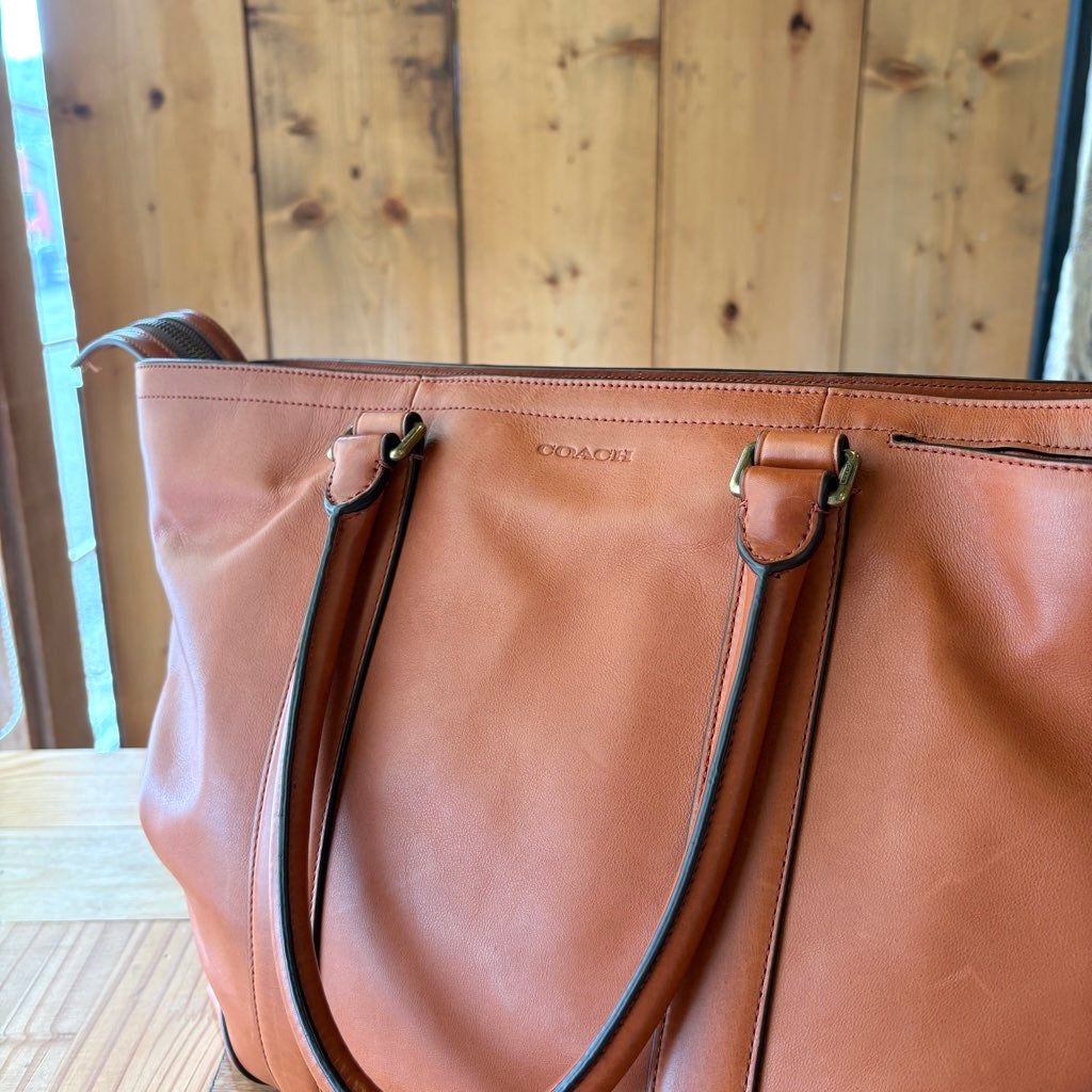 【古着】コーチ / COACH ビジネストート レザーバッグ 本革 ショルダーバッグ