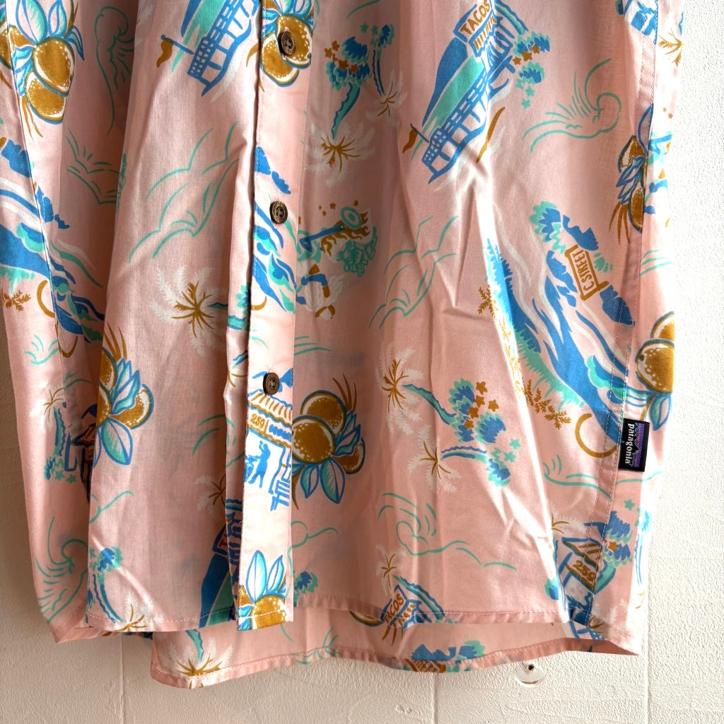 【古着】パタゴニア/patagonia アロハシャツ パタロハ ピンク