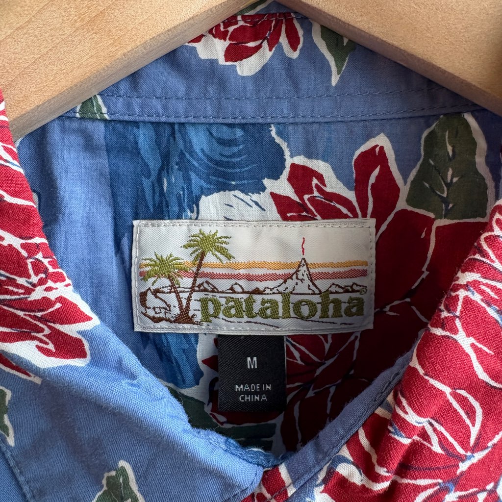 【古着】パタゴニア/patagonia アロハシャツ パタロハ ブルー