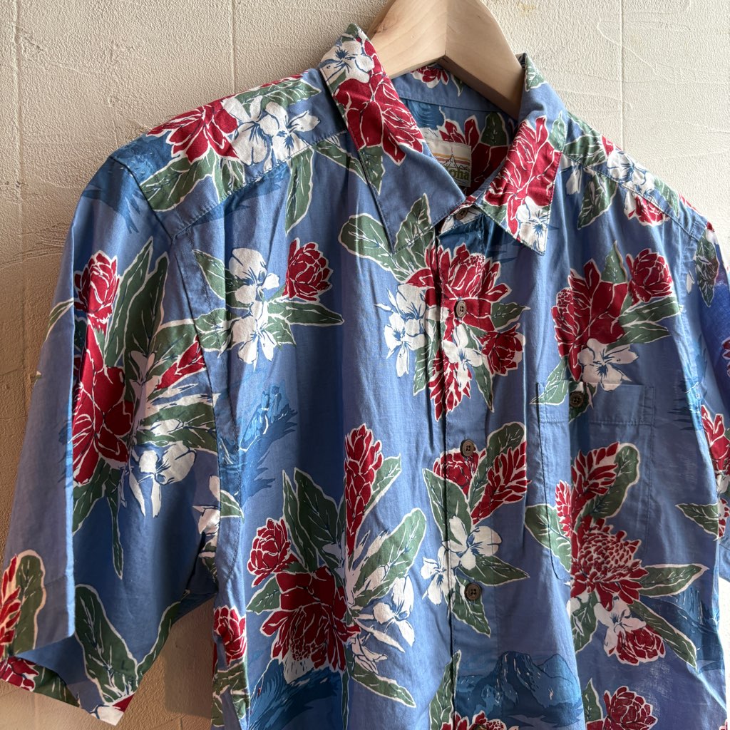 【古着】パタゴニア/patagonia アロハシャツ パタロハ ブルー