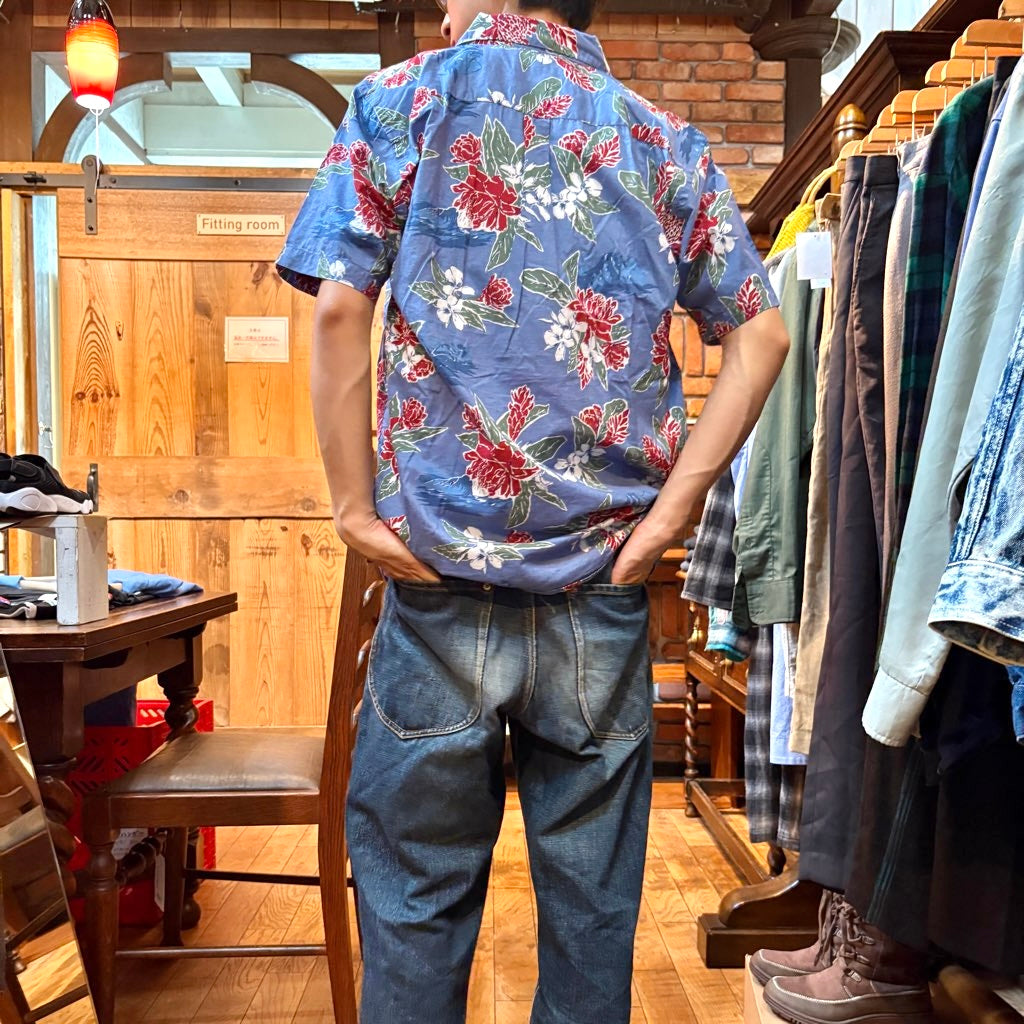 【古着】パタゴニア/patagonia アロハシャツ パタロハ ブルー