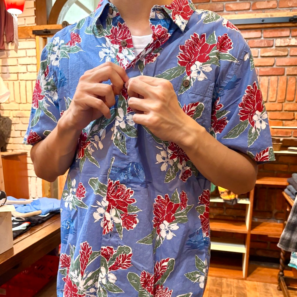 【古着】パタゴニア/patagonia アロハシャツ パタロハ ブルー