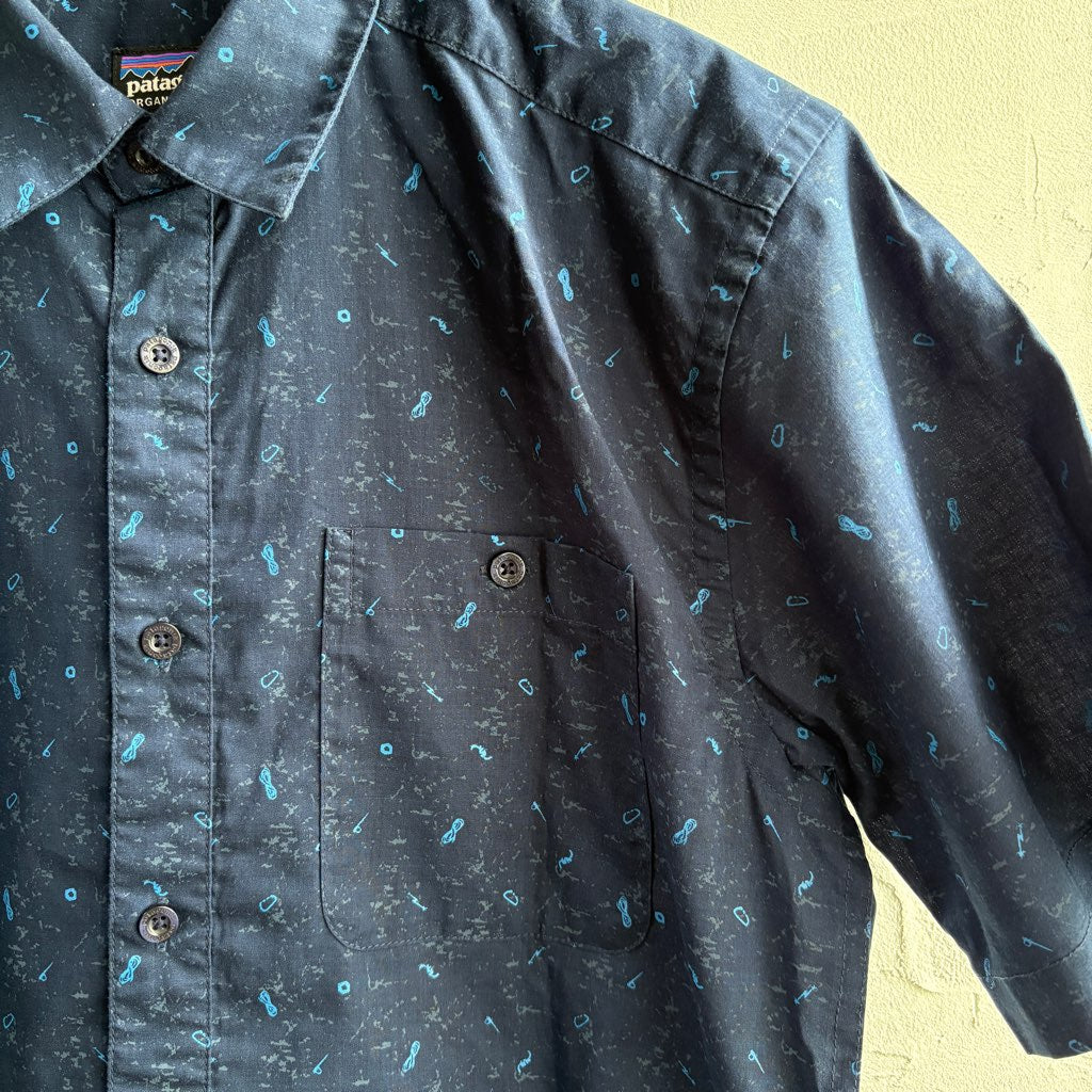 【古着】パタゴニア/patagonia ゴー・トゥ・シャツ メンズ ネイビーシャツ