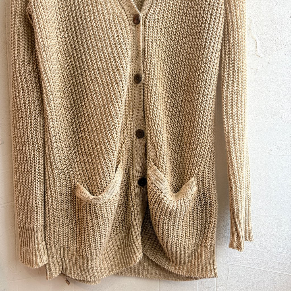 【古着】 ラルフローレン / RALPH LAUREN カーディガン ベージュ