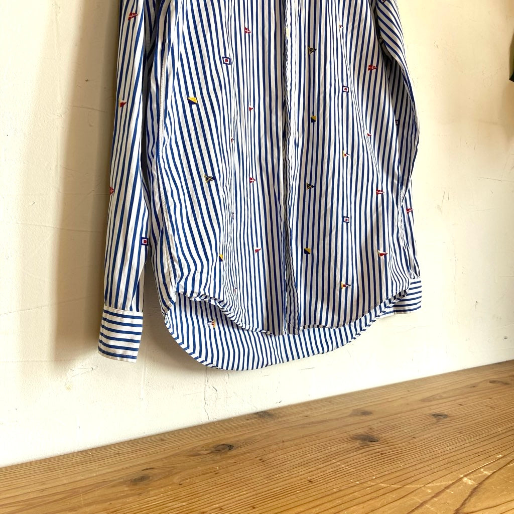 【古着】 ラルフローレン / RALPH LAUREN 万国旗 ストライプシャツ