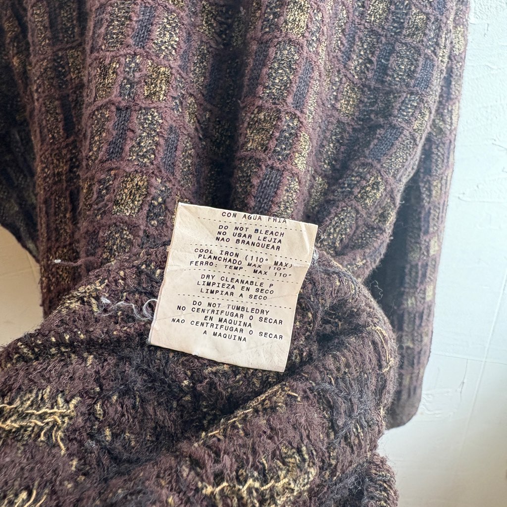 【古着】Ermenegildo Zegna コットンニット ブラウン