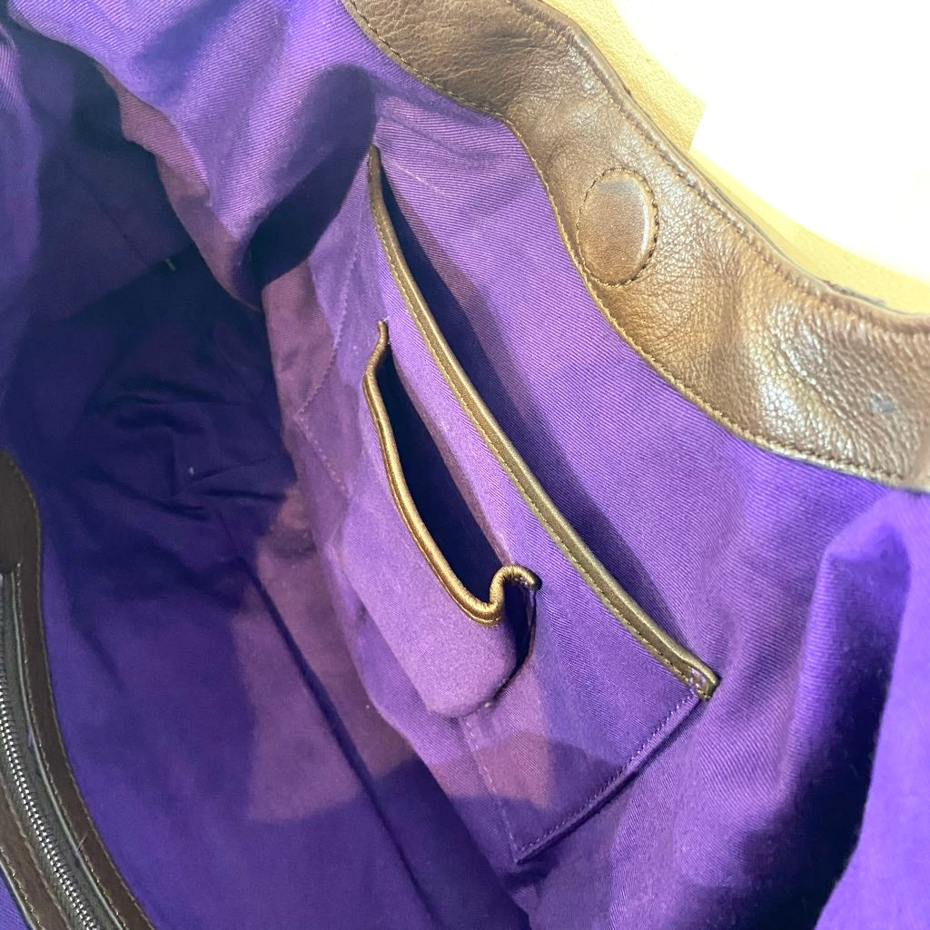 【古着】 ラルフローレン / RALPH LAUREN レザーバッグ トートバッグ 保存袋付き