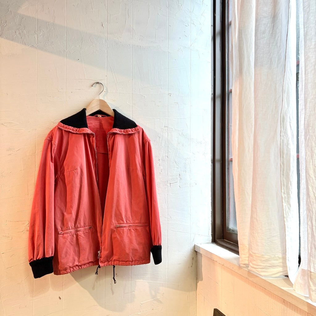 【古着】ヴィンテージ コットン フライトジャケット レッド