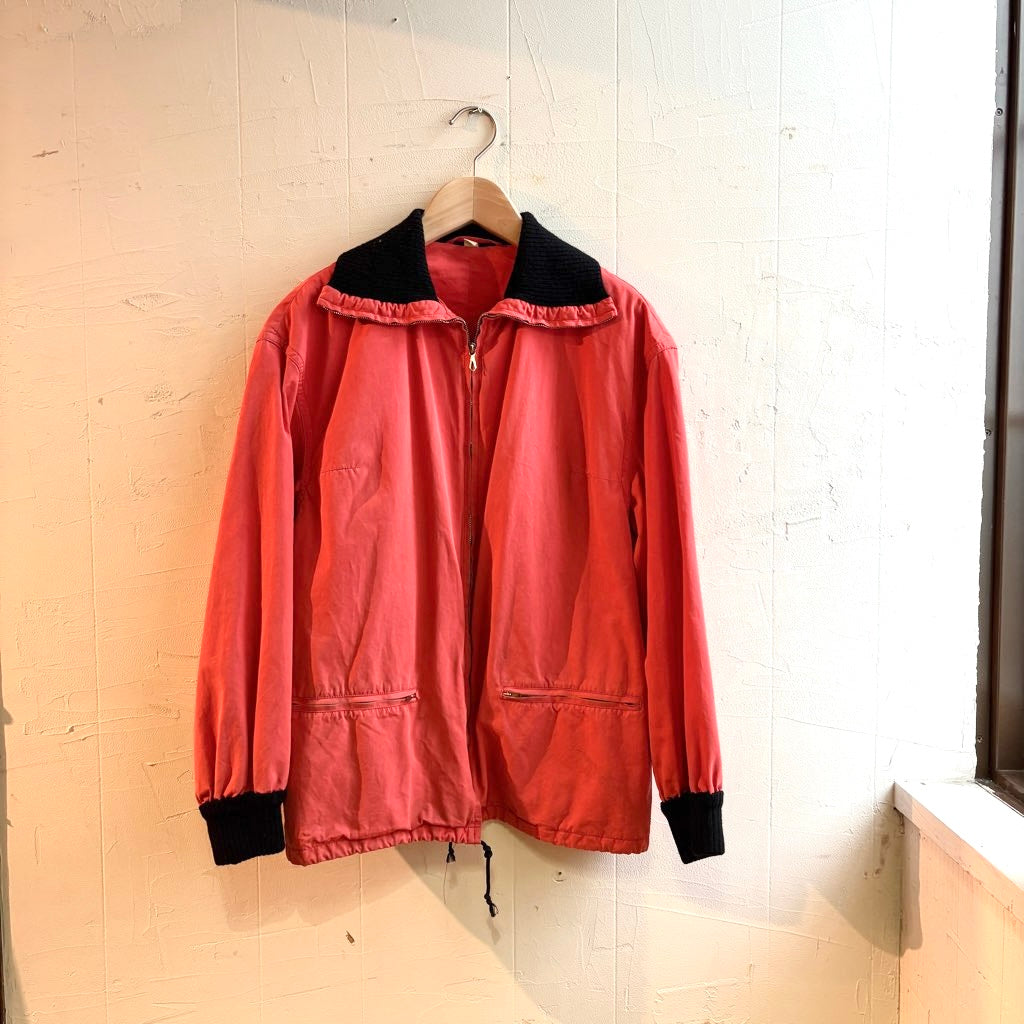 【古着】ヴィンテージ コットン フライトジャケット レッド