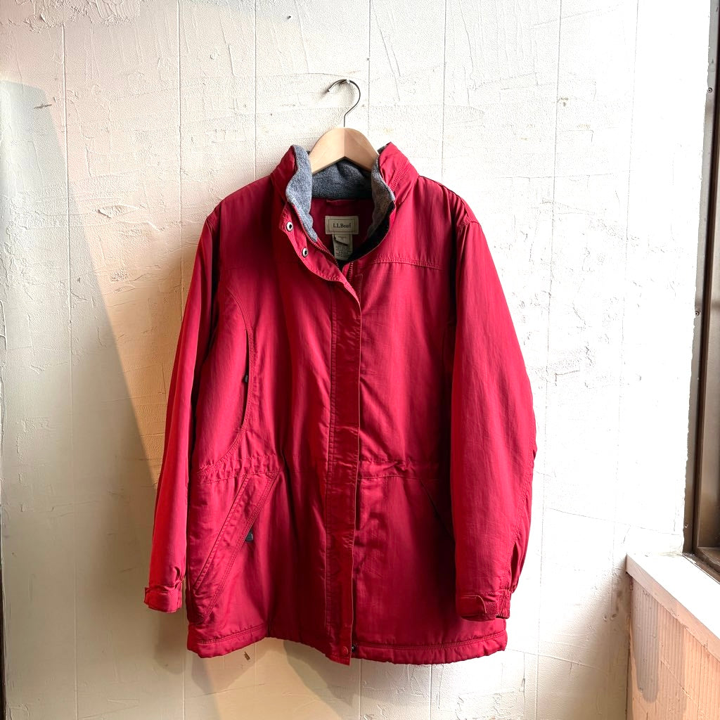 【古着】LL.Bean ナイロンジャケット 赤 キルティング
