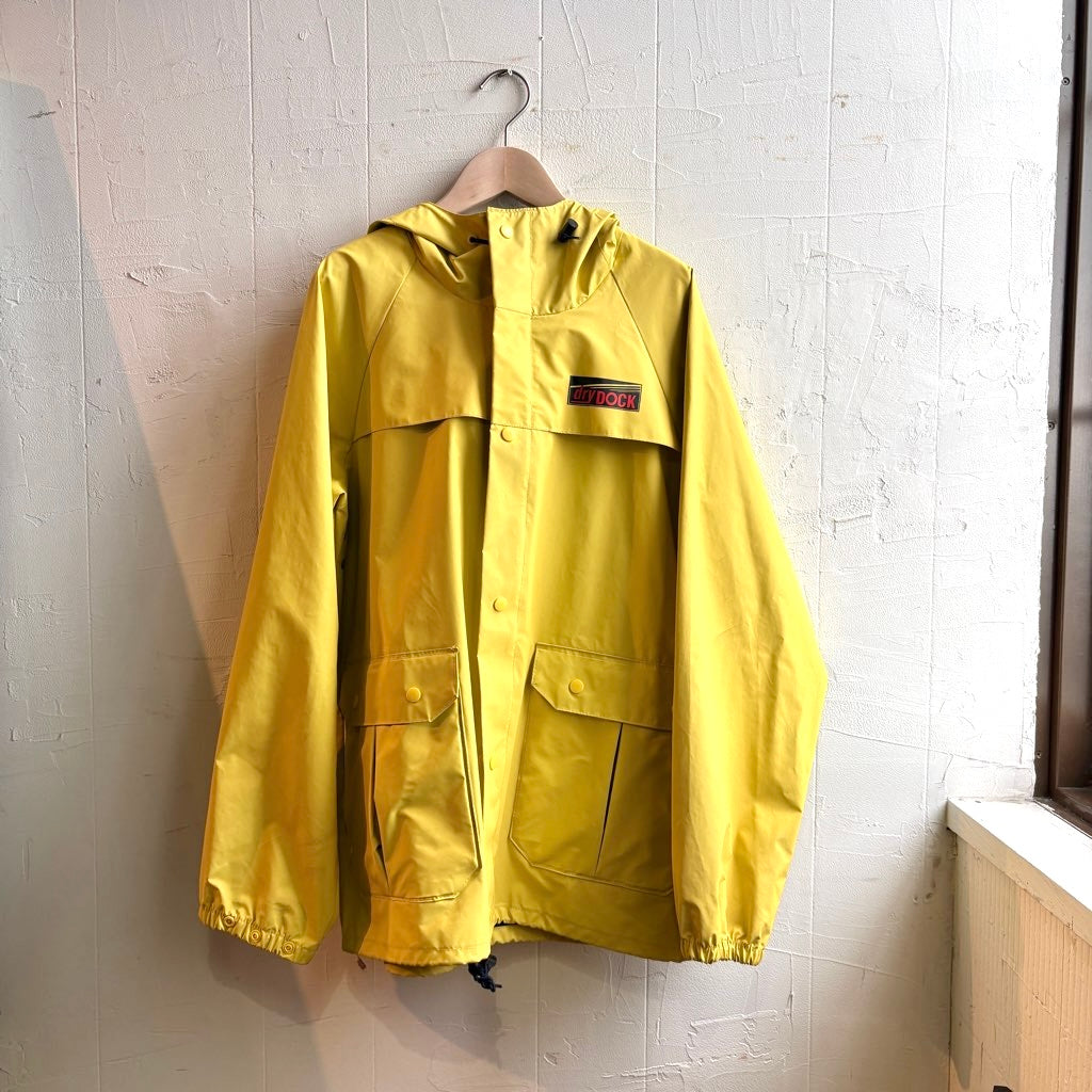 【古着】PVCジャケット アウター イエロー 防水