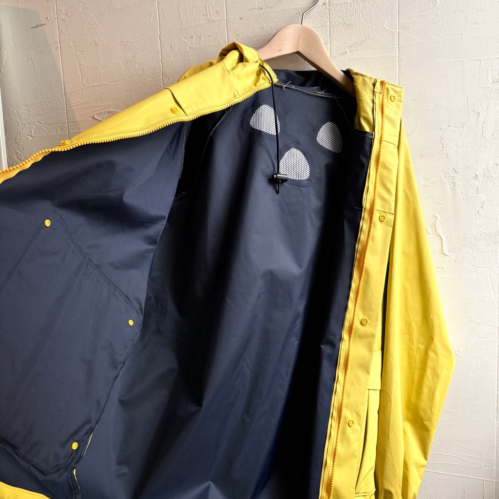 【古着】PVCジャケット アウター イエロー 防水