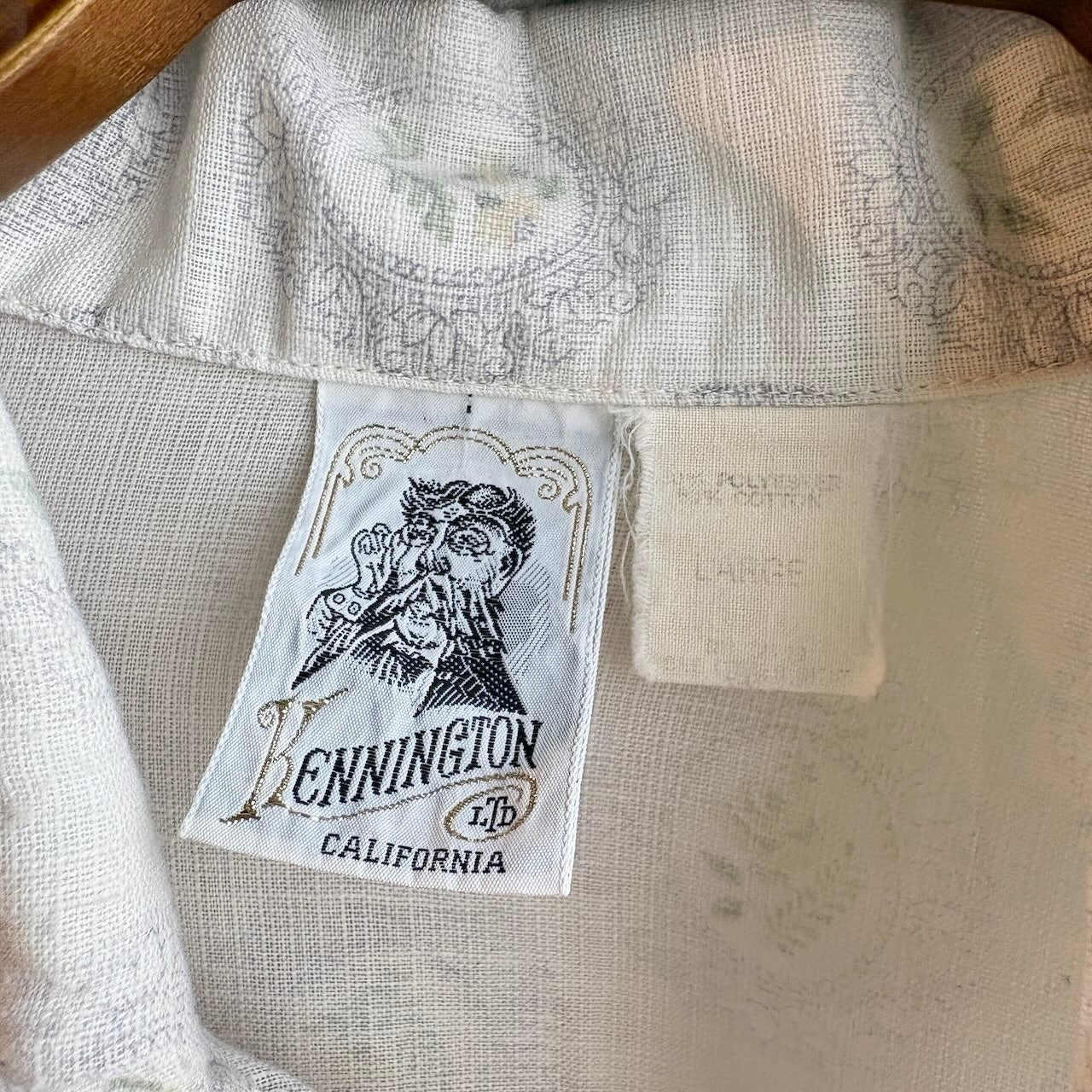 【古着】70s ヴィンテージ ケニントン / KENNINGTON 総柄シャツ