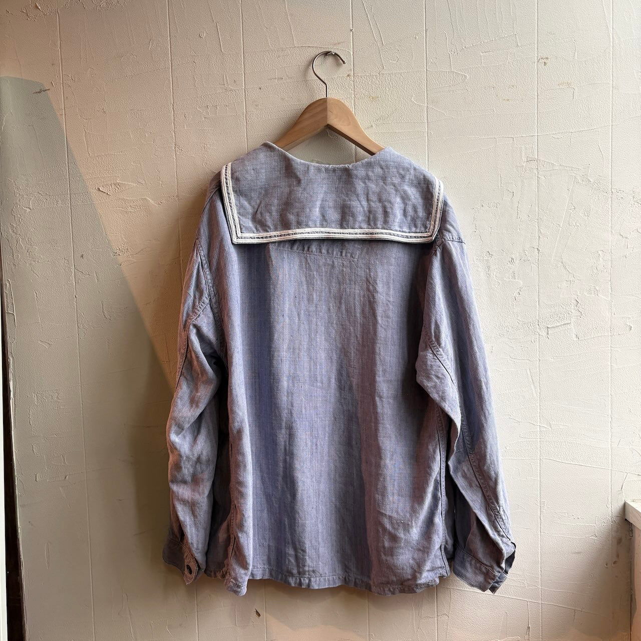【古着】50~60’s フランス軍 リネン セーラーシャツ