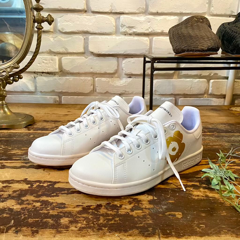 【古着】adidas × marimekko / アディダス × マリメッコ コラボスニーカー スタンスミスJ 24㎝ レディース