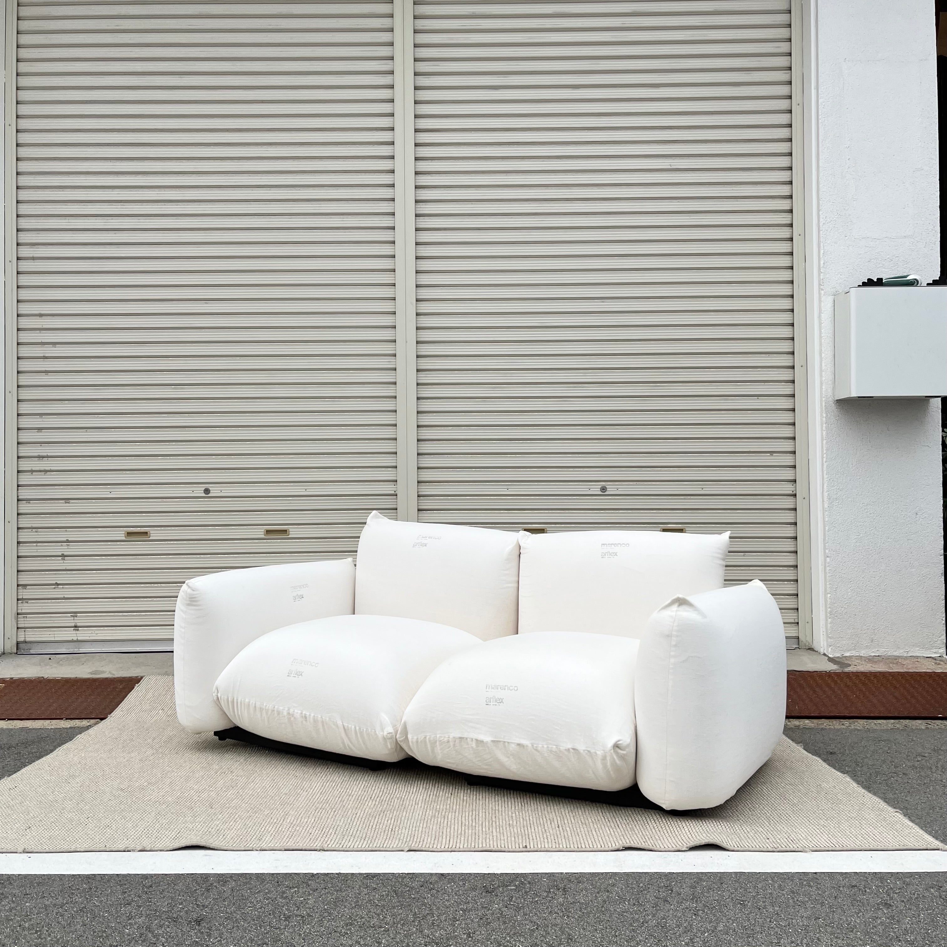 アルフレックス / arflex マレンコ / MARENCO ホワイト 2Pソファ 2人掛け 麻カバー