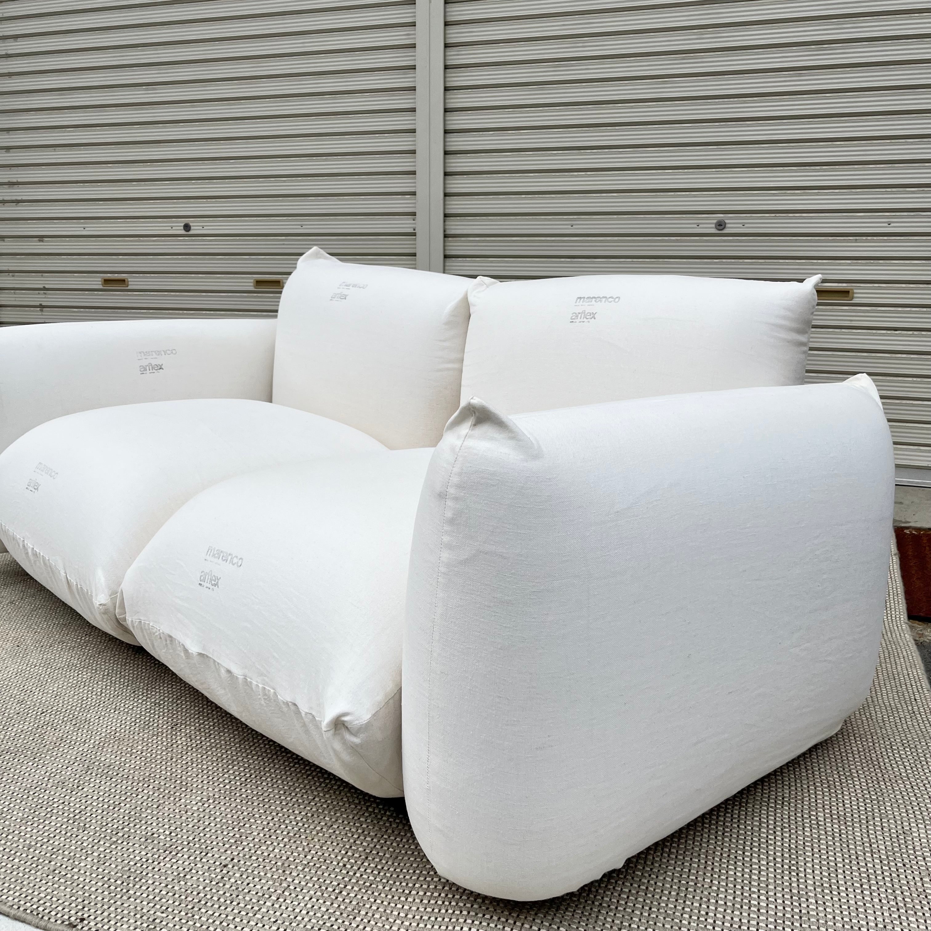 アルフレックス / arflex マレンコ / MARENCO ホワイト 2Pソファ 2人掛け 麻カバー