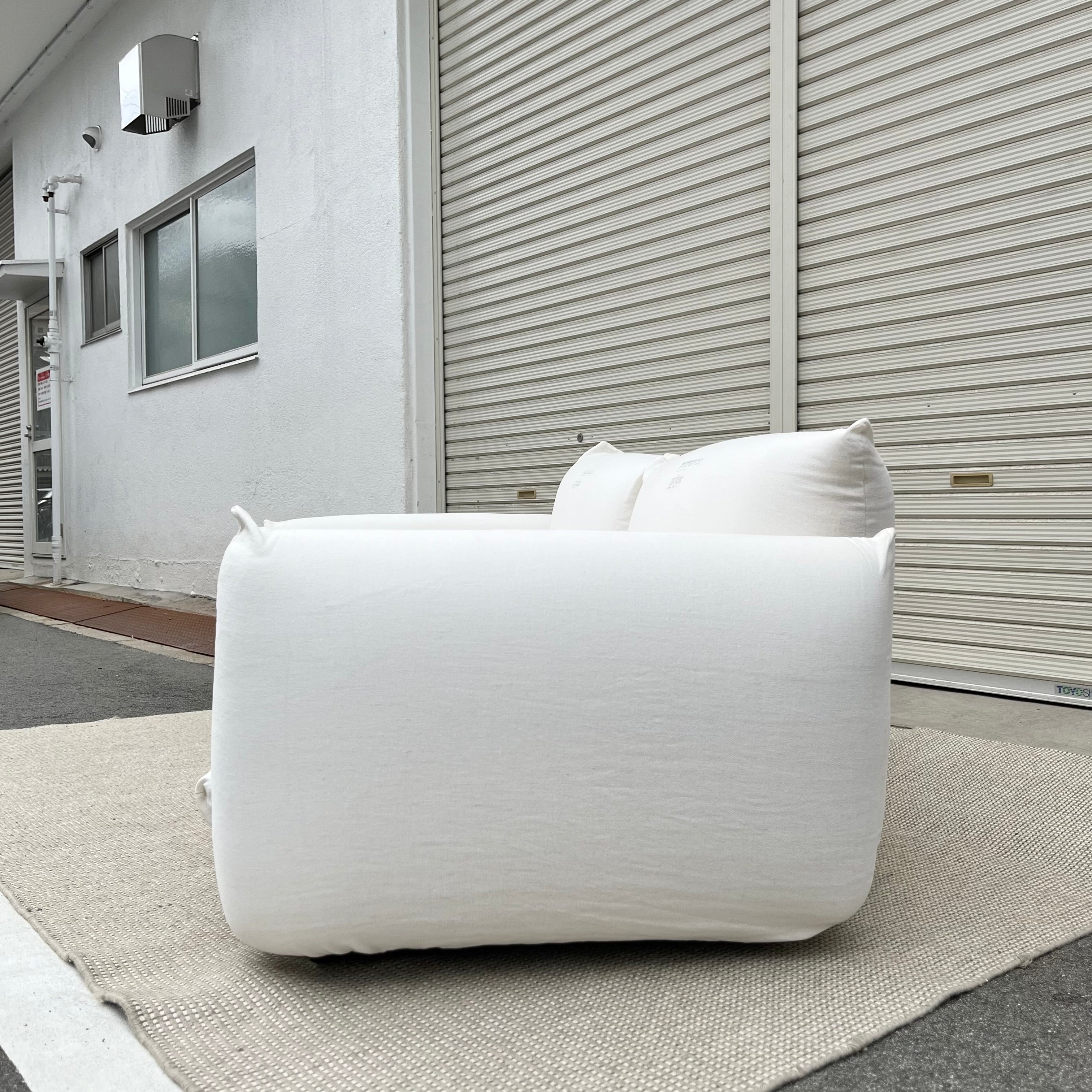 アルフレックス / arflex マレンコ / MARENCO ホワイト 2Pソファ 2人掛け 麻カバー