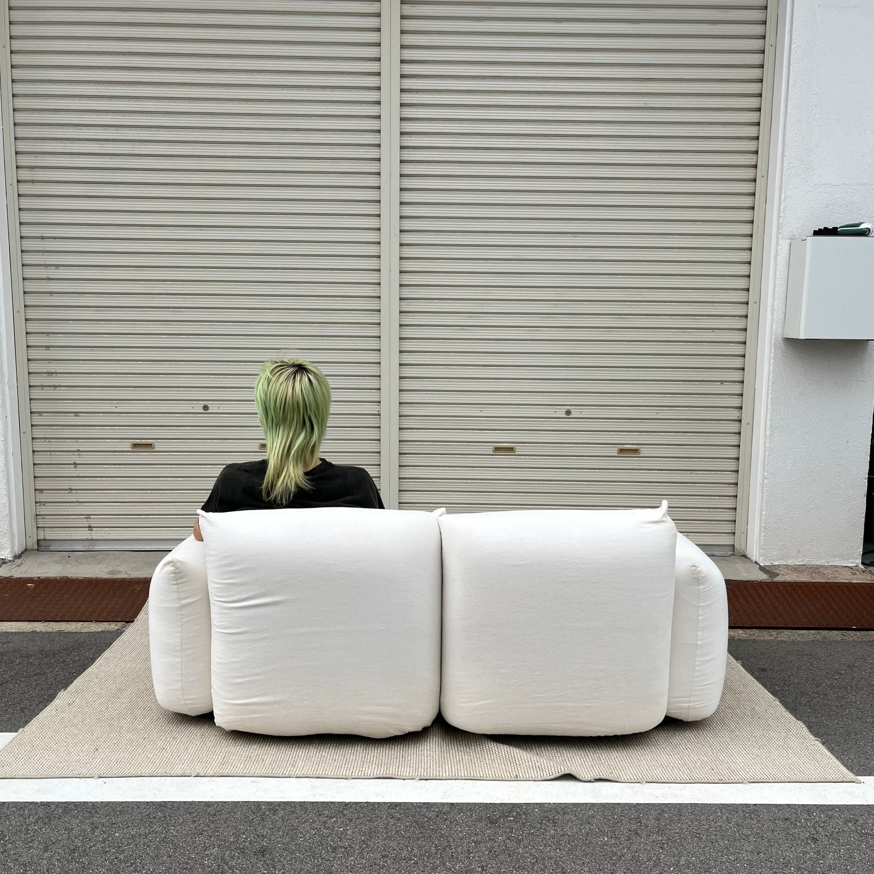 アルフレックス / arflex マレンコ / MARENCO ホワイト 2Pソファ 2人掛け 麻カバー