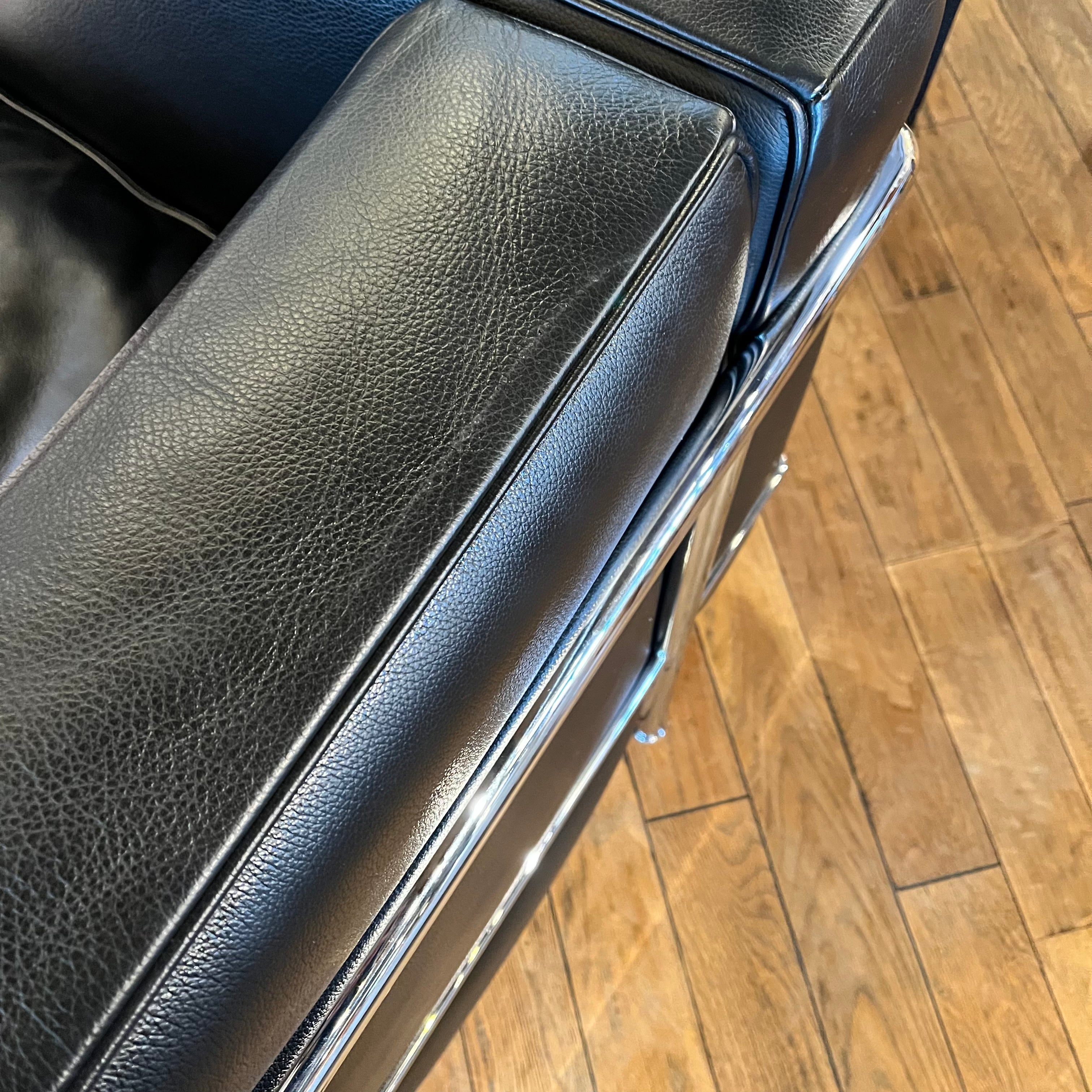 カッシーナ / Cassina LC2 1人掛けソファ ブラック ル・コルビュジェ 本革