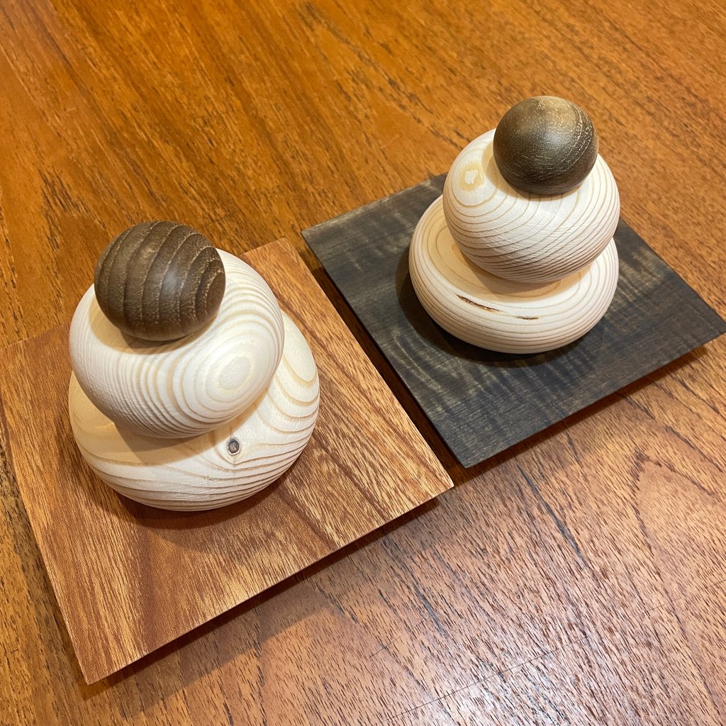 【早割り】木製鏡もち (Mサイズ)お正月飾り リメイク家具 再生家具 リバイブモブラープロジェクト